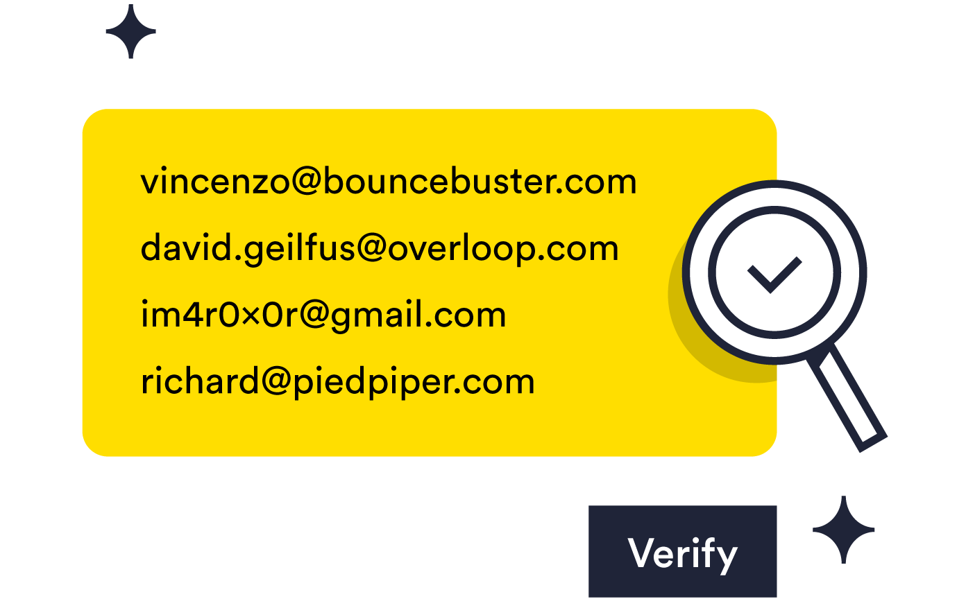 Manual email verification system
